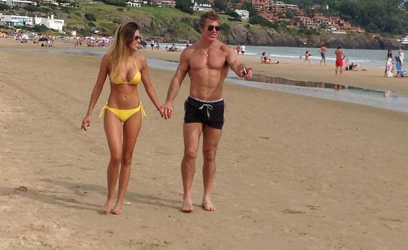 Bárbara Franco y Fernando Burlando, enamoradísimos en Punta del Este. (Foto: Album de Barby Franco)