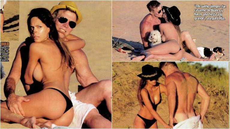 Barby Franco y Fernando Burlando, muy mimosos en playas alejadas de Punta: lomazos, topless y el blooper del abogado