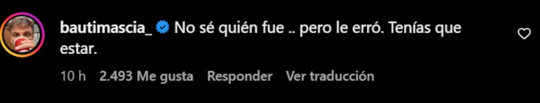 Bautista defendió a Martín y le salió mal.