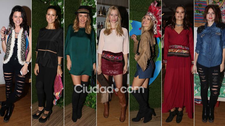 Bellezas top en una noche de looks hippie chic. (Foto: Movilpress)