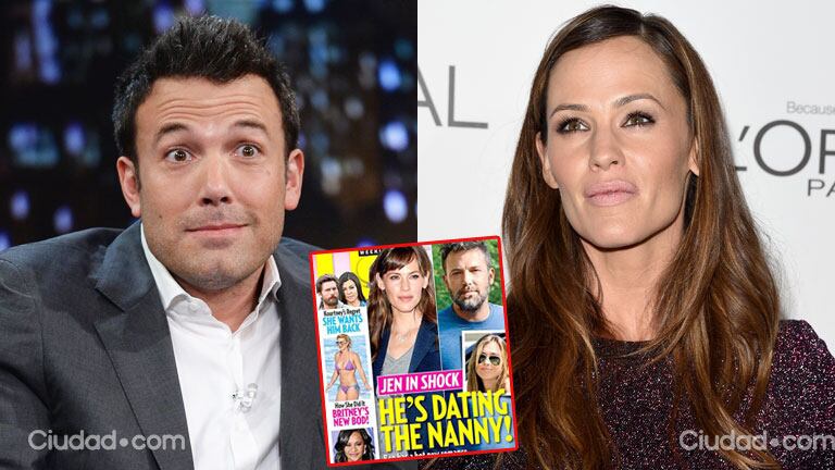 Ben Affleck y Jennifer Garner, ¿separados por la niñera de sus hijos? (Fotos: AFP y Us Magazine). 