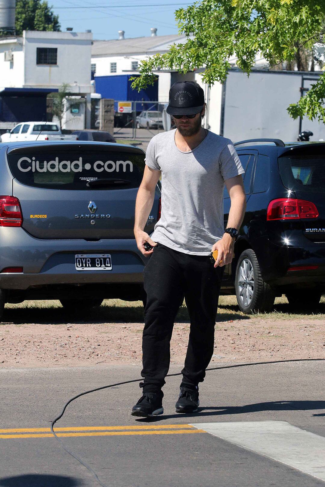 Benjamín Amadeo, en el último adiós a Santiago Vázquez. (Foto: Movilpress)