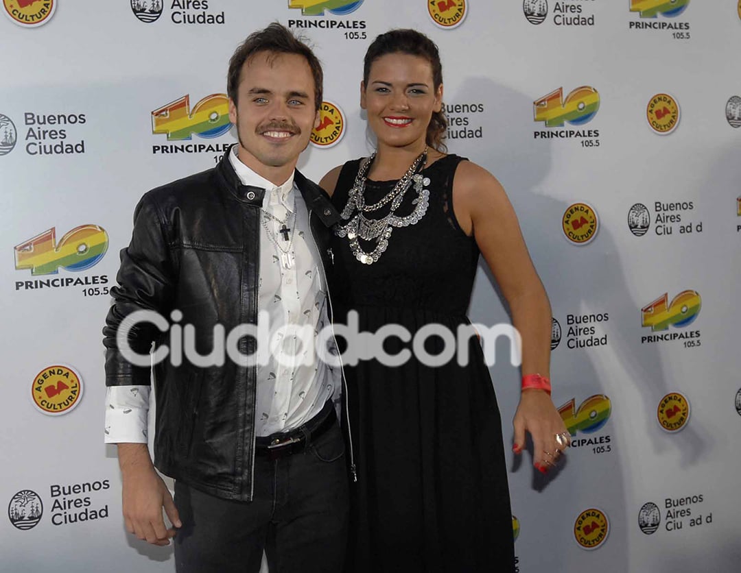 Benjamín Rojas y Micaela Vázquez en el Planetario.  (Foto: Movilpress)