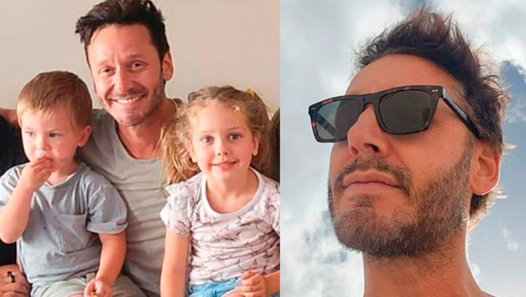 Benjamín Vicuña compartió las fotos de sus vacaciones playeras con Amancio y Magnolia, sus nenes con China Suárez.