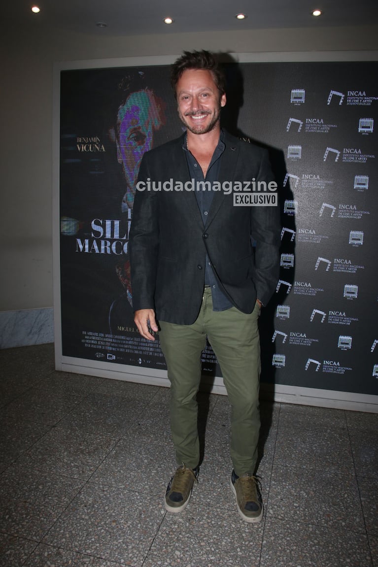 Benjamín Vicuña en el estreno de su nueva película (Fotos: Movilpress).