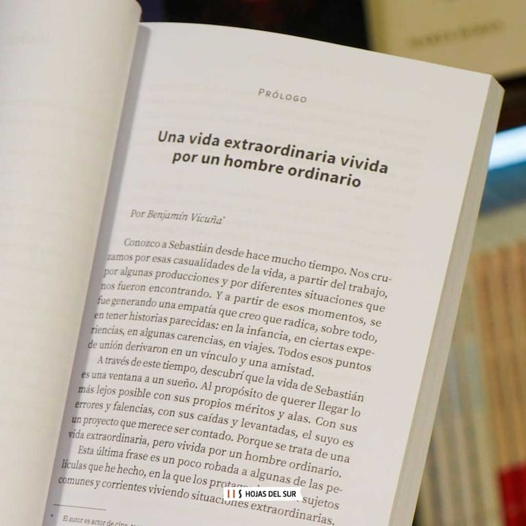 Benjamín Vicuña prologó el libro de Sebastián Darcyl. (Foto: @sebasdarcyl)