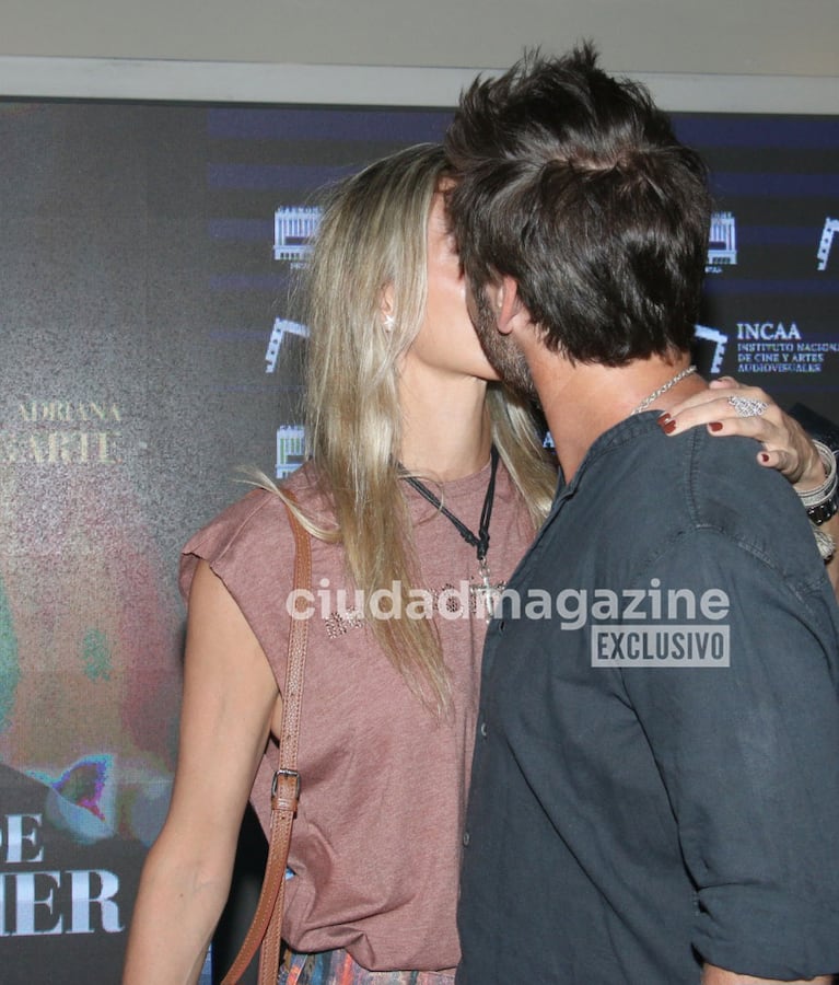 Benjamín Vicuña y Anita Espasandín en el estreno de su nueva película (Fotos: Movilpress).