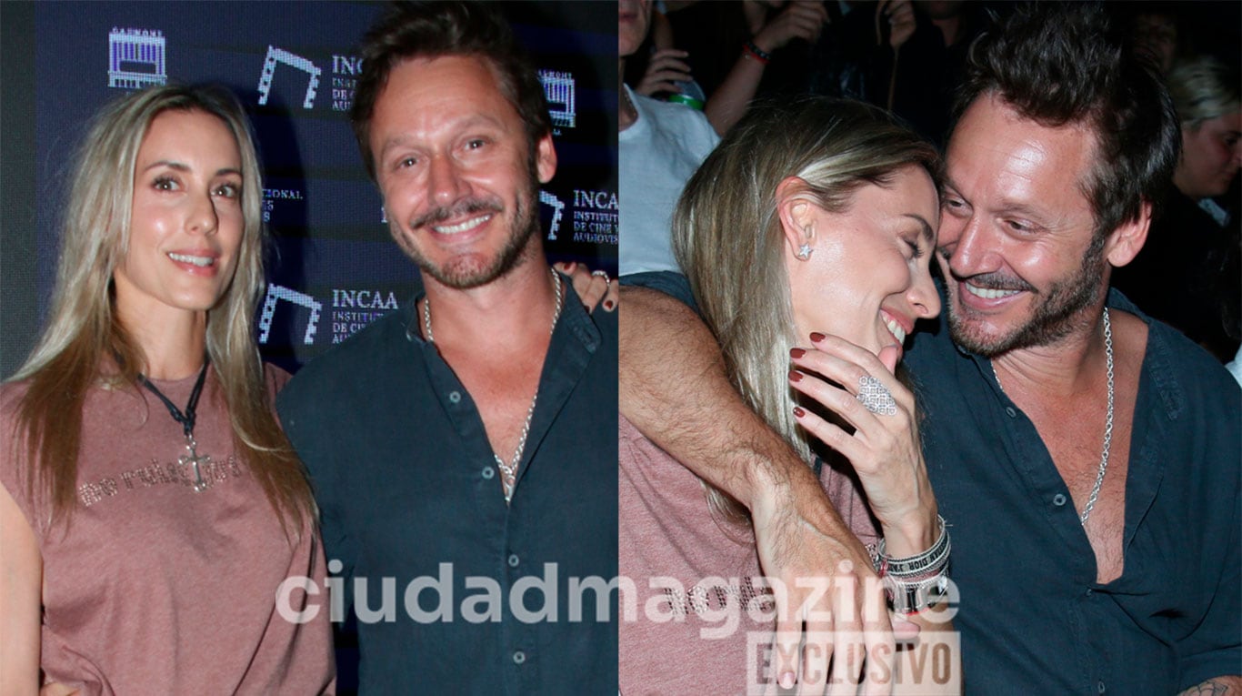 Benjamín Vicuña y Anita Espasandín en el estreno de su nueva película (Fotos: Movilpress).