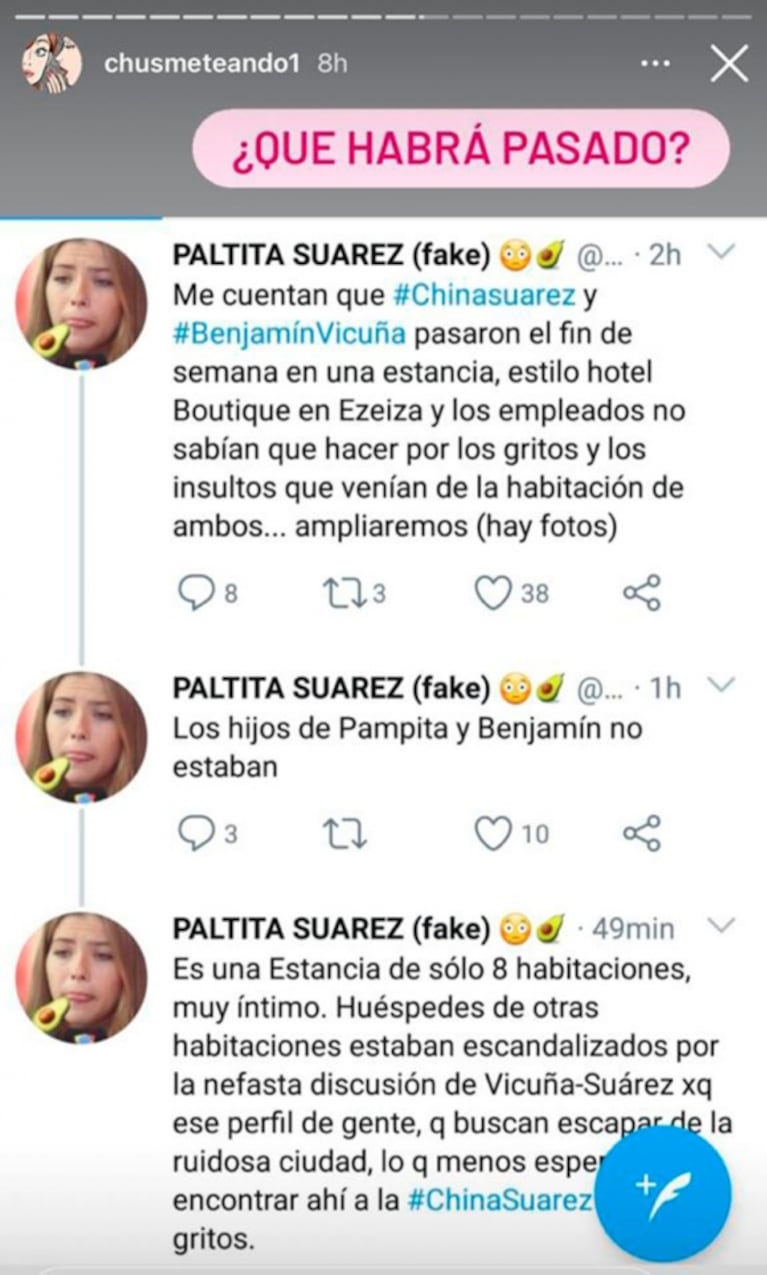 Benjamín Vicuña y China Suárez, ¿otra vez en crisis?: escandalosa versión de gritos y discusión pública el fin de semana 