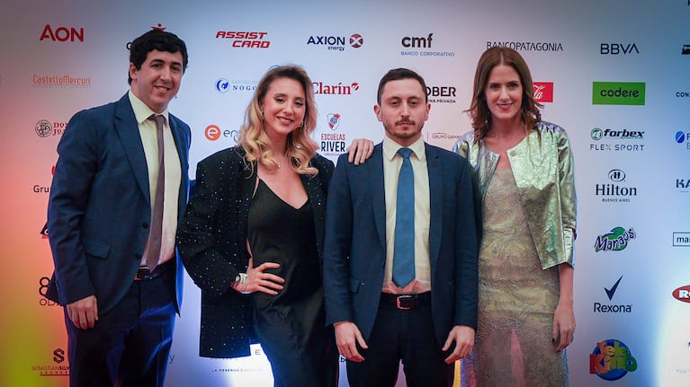 Bernarda Cella e Ivan Schargrodsky en la Cena Solidaria de la Fundación River. (Foto: Nicolás González - TN)