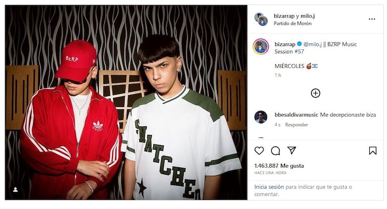 Bizarrap confirmó que la Music Session 57 será con Milo J 