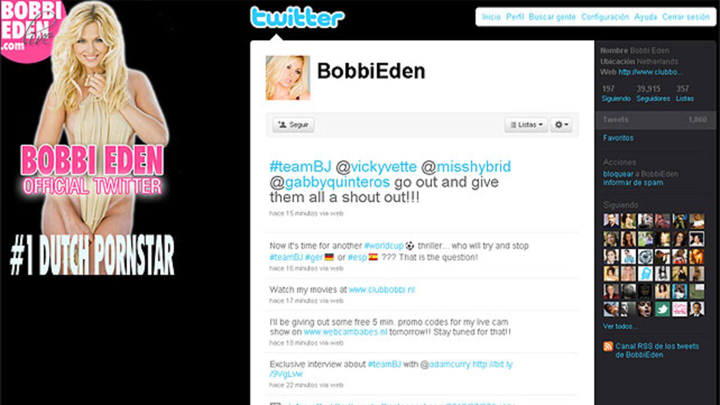 Bobbi Eden promete sexo oral para sus seguidores en Twitter | Ciudad  Magazine