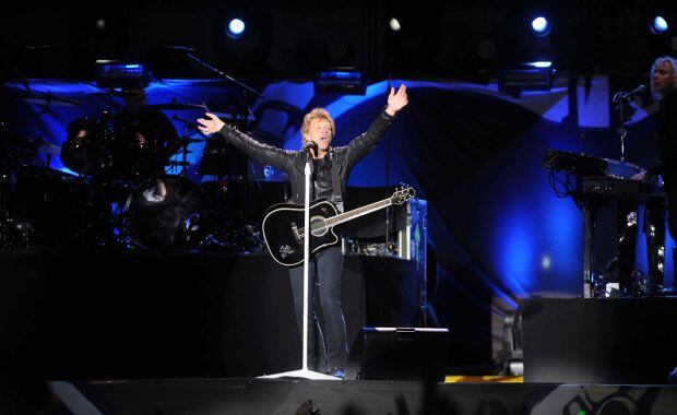 Bon Jovi en el estadio de Vélez Sarsfield. (Foto: Clarín.com)