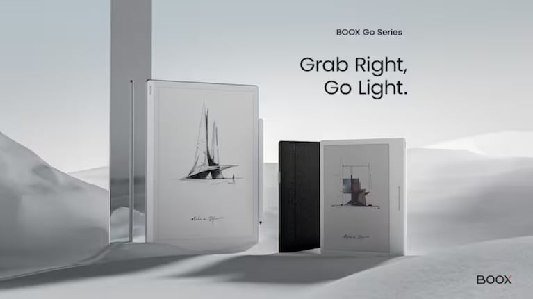 BOOX amplía su serie Go con el lanzamiento del eReader Go Color 7 y la tableta ultrafina Boox Go: los detalles