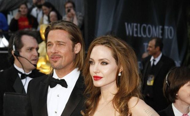 Brad Pitt y Angelina Jolie, la pareja más observada en los Oscar (Foto: oscar.go.com). 