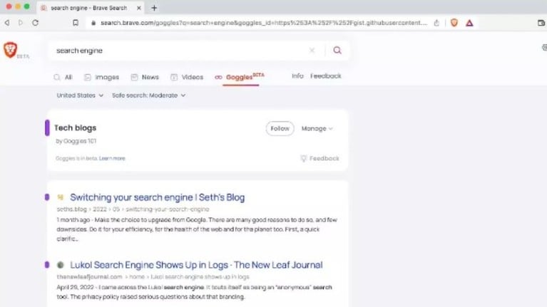 Brave Search presenta durante este segundo semestre su nueva actualización