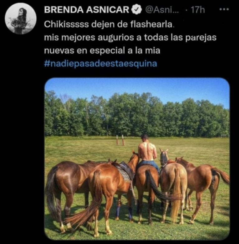 Brenda Asnicar opinó contundente del romance de Duki y Emilia Mernes: "Mis mejores augurios"