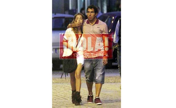 Brenda Asnicar y Carlos Tevez, amor en Milan. (Foto: ¡Hola! Argentina).