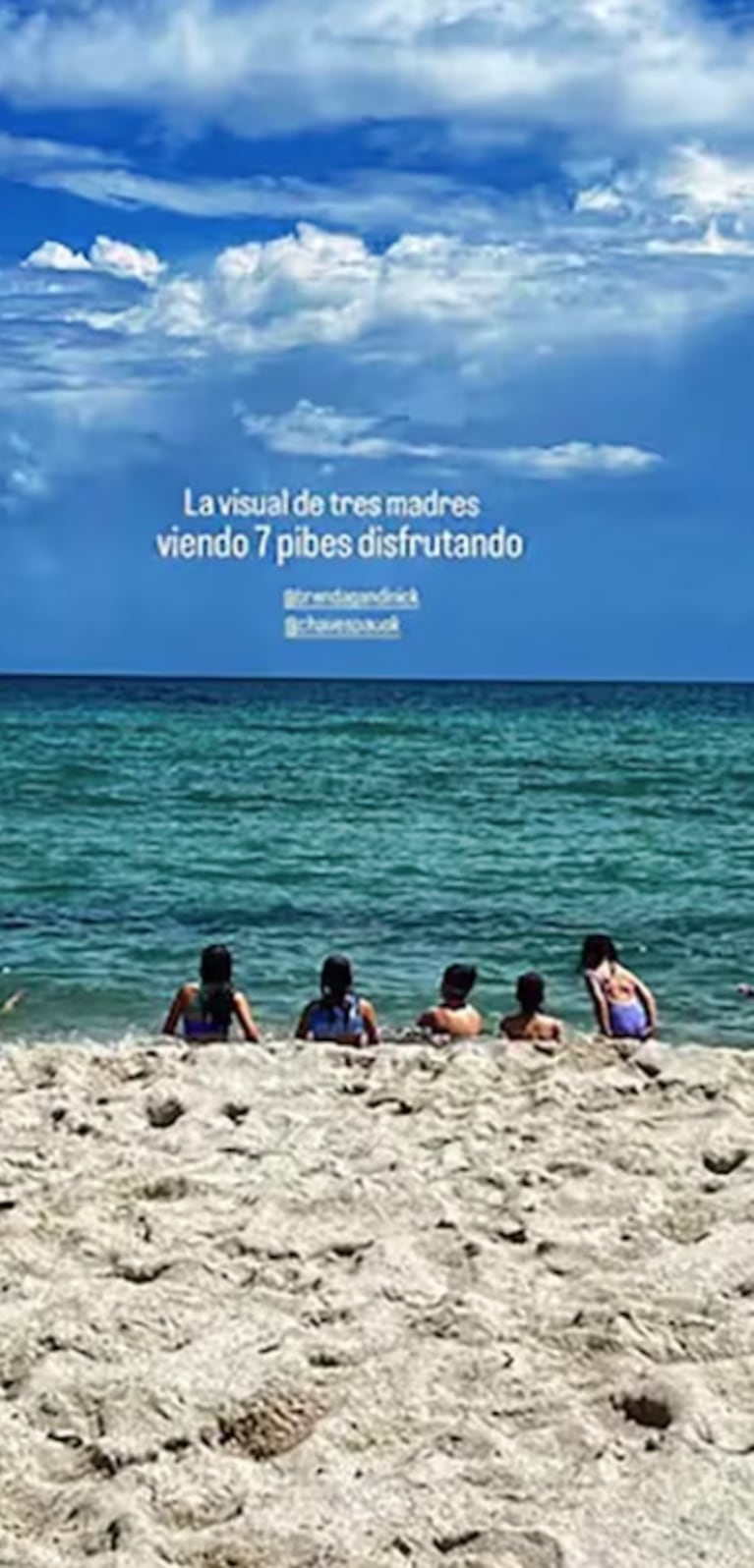 Brenda Gandini, Paula Chaves y Sabrina Rojas viajaron con sus familias a Miami.