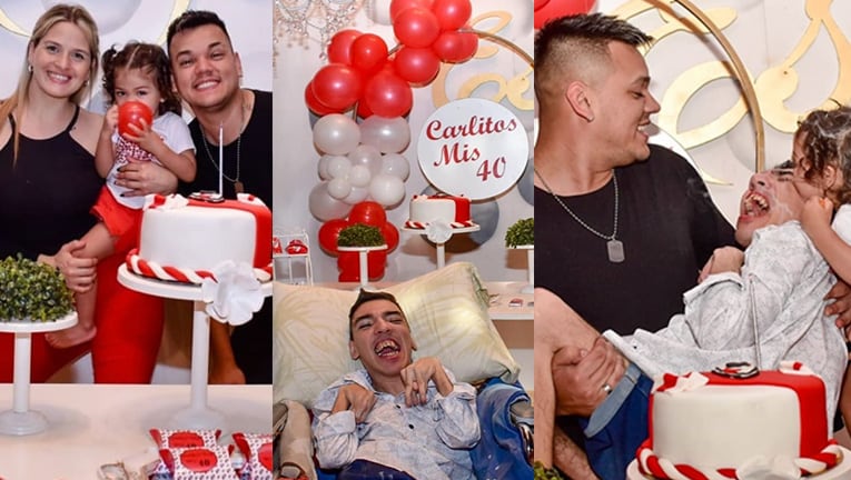 Brian Lanzelotta celebró con emoción los 40 años de su hermano.