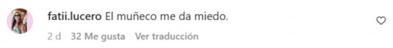 "Buscá en Google": alertan a China Suárez por un particular muñeco que le compró a Magnolia