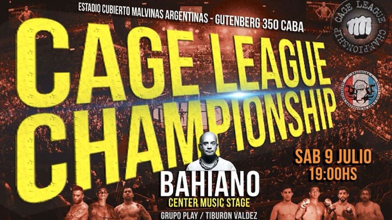 Cage League Championship, en Argentina: artes marciales y shows en vivo al estilo Las Vegas.