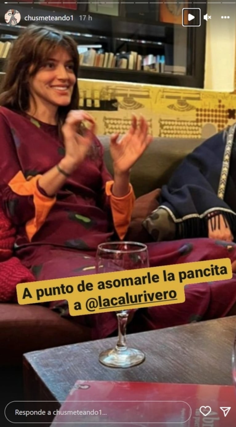 Calu Rivero presentó su libro y mostró por primera vez su pancita de embarazada