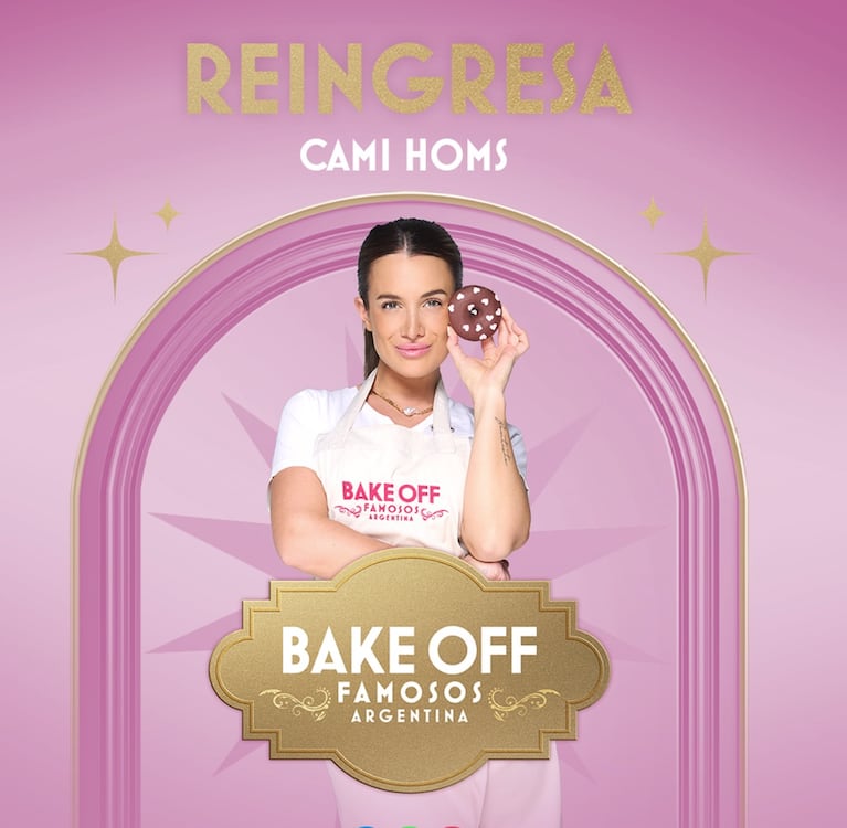 Cami reingresó a Bake Off Famosos.