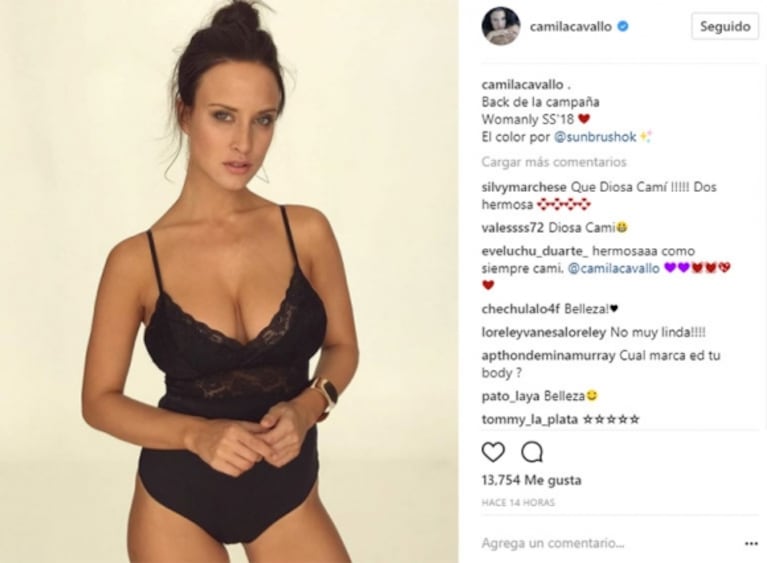 Camila Cavallo, súper sexy a tres meses de dar a luz 