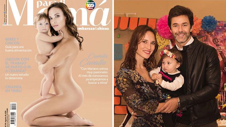 Camila Cavallo y Alma, mujer e hija de Mariano Martínez, divinas para la portada de la revista Para Ti Mamá. (Foto: Instagram)