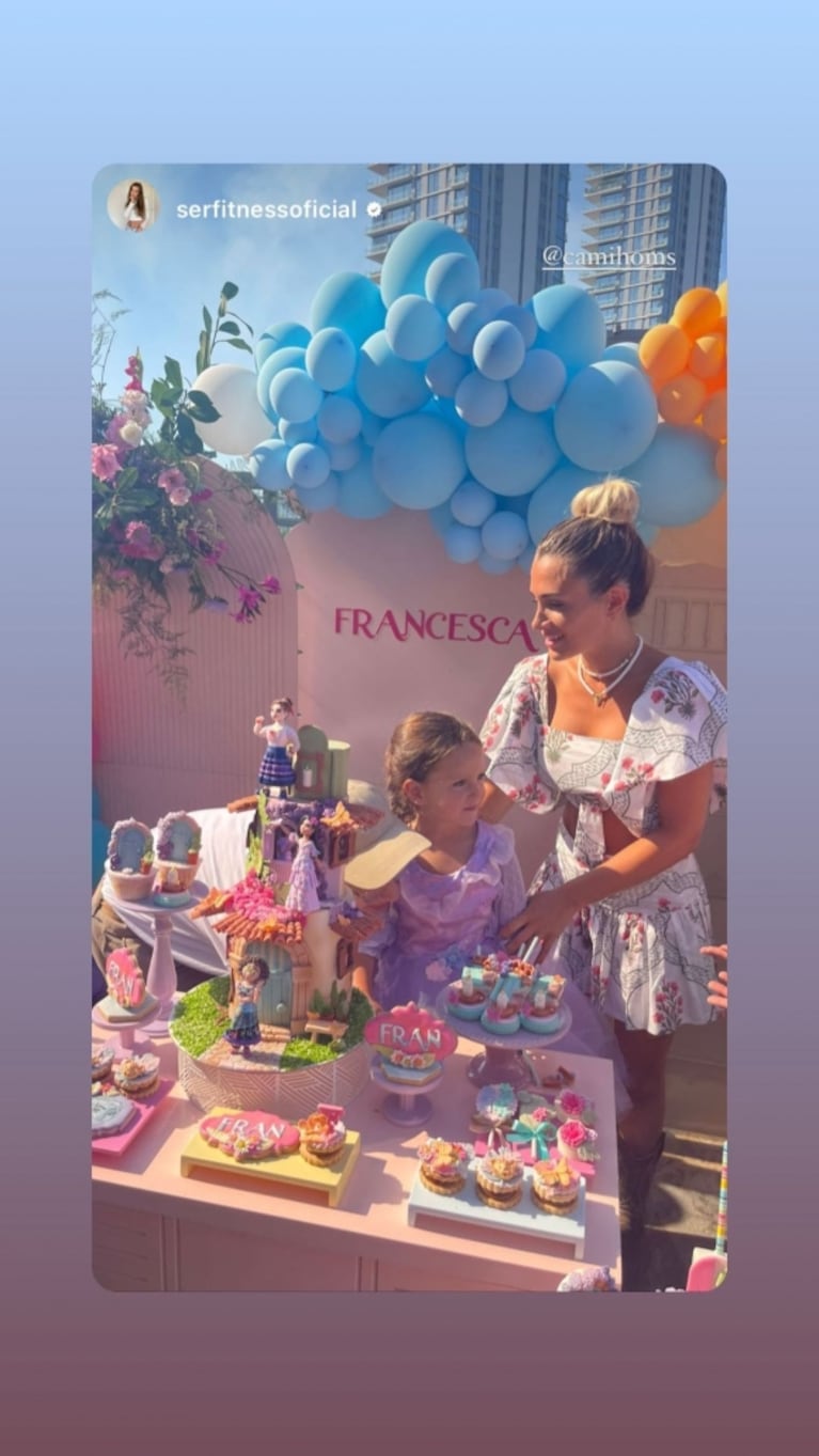 Camila Homs celebró el cumpleaños de su hija Francesca de Paul: el álbum de fotos