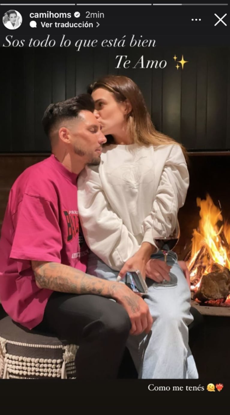 Camila Homs y José Sosa se dedicaron todo su amor en las redes: “Cómo me tenés...”