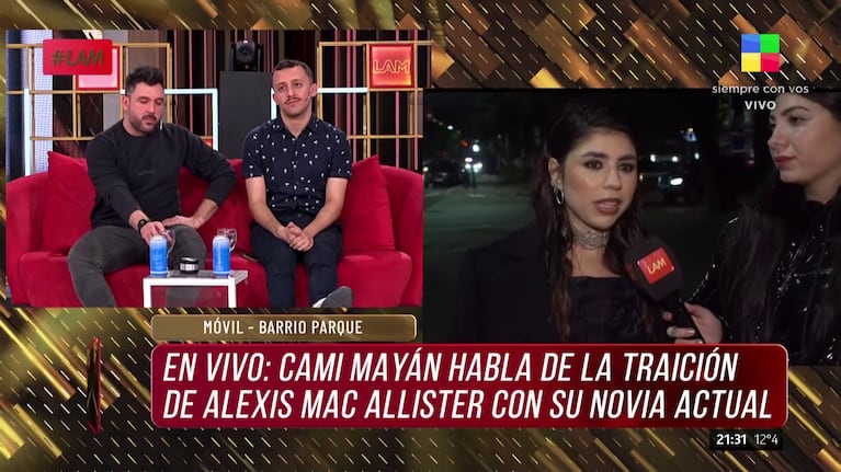 Camila Mayan habló con LAM.