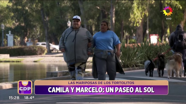 Camila y Marcelo de Cuestión de Peso, juntos.