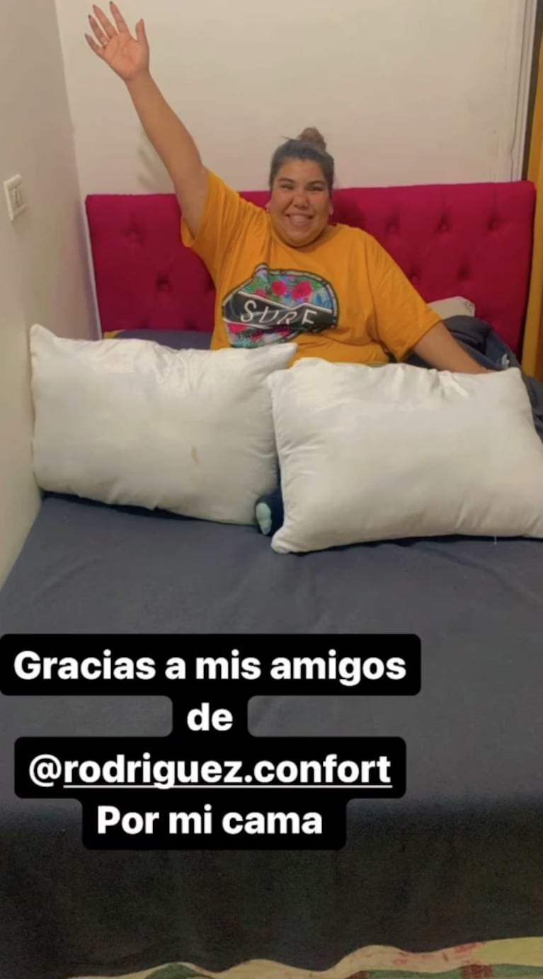 Camilota con su cama de canje.