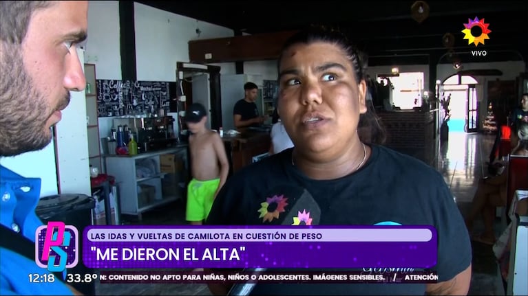 Camilota de Cuestión de Peso trabaja en un hotel de Mar del Tuyú.