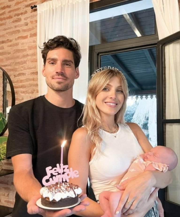 Cande Ruggeri celebró su primer cumpleaños siendo mamá: las fotos del festejo con su beba