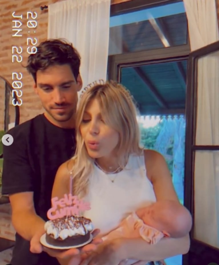 Cande Ruggeri celebró su primer cumpleaños siendo mamá: las fotos del festejo con su beba