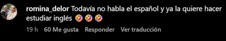 Cande Ruggeri reveló que su hija toma clases de música en inglés y en las redes la fulminaron: “Pavadas”