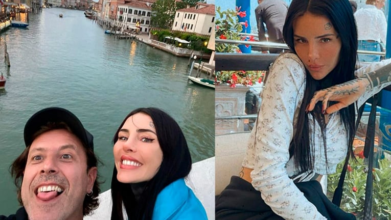 Cande Tinelli compartió el álbum de fotos de sus románticas vacaciones con Coti Sorokin en Venecia.