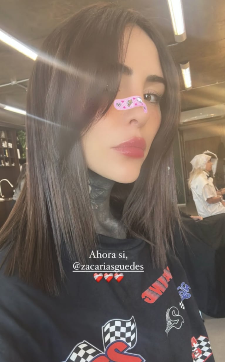 Cande Tinelli empezó un tratamiento para borrar su tatuaje más grande y se animó a cortarse el pelo: "Ahora sí"