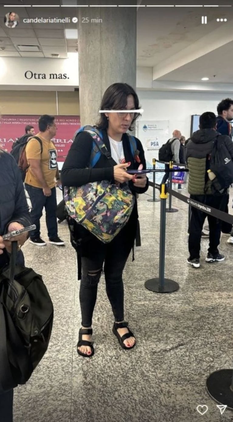 Cande Tinelli escrachó furiosa a quienes la fotografiaron en un aeropuerto: “¡Qué invasión!”