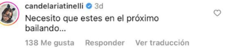 Cande Tinelli se mostró cerca de Paula Robles en medio del conflicto con su mamá Soledad Aquino