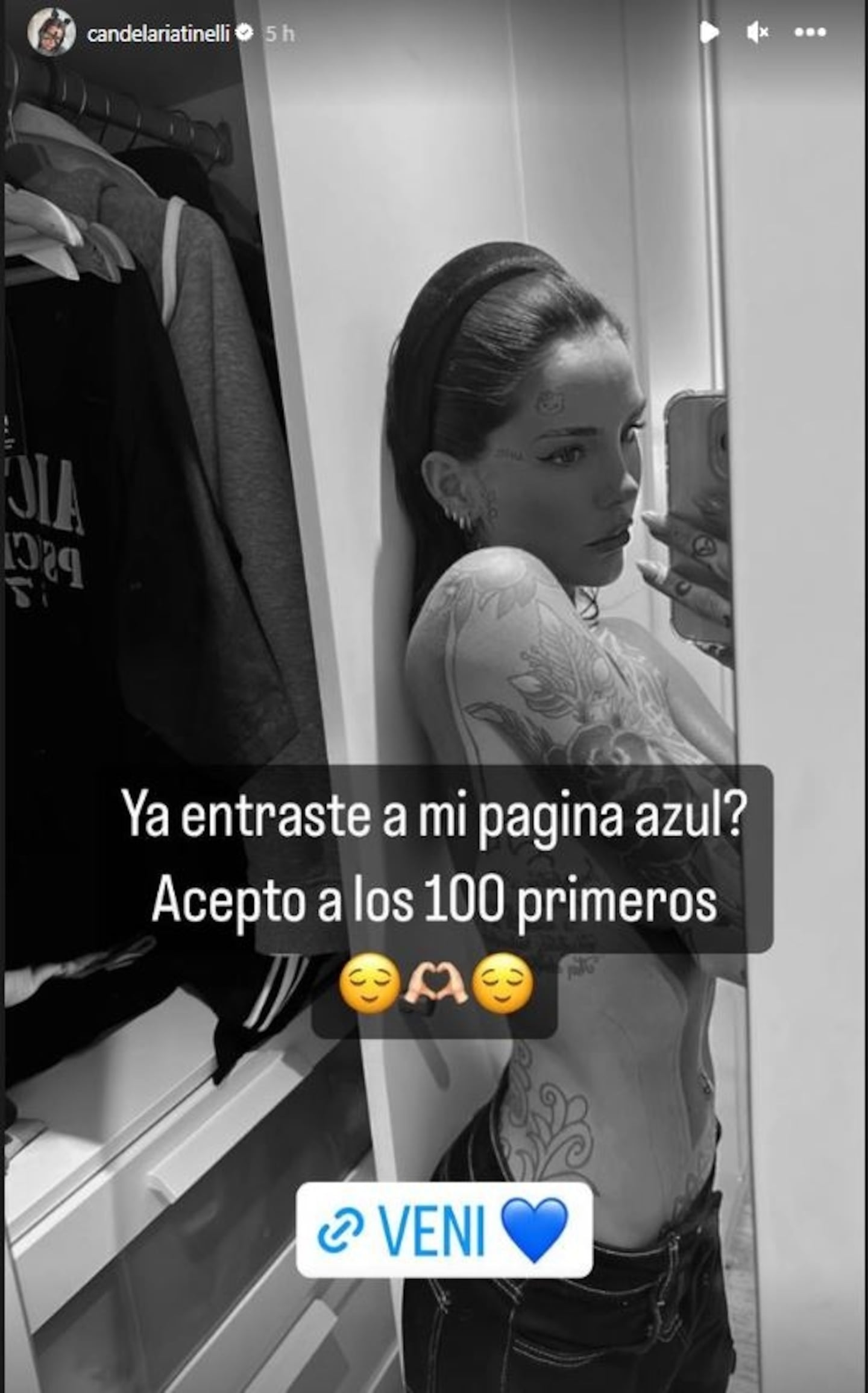 Cande Tinelli se sumó a una plataforma de contenido para adultos y ofrece  regalos a sus primeros suscriptores: 