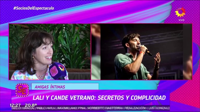 Cande Vetrano habló con Socios del Espectáculo.