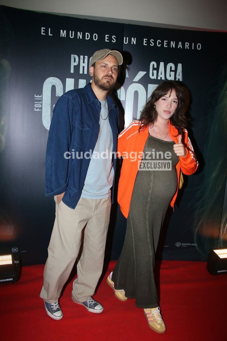 Cande Vetrano y Andrés Gil en el estreno de Guasón 2 (Foto: Movilpress).