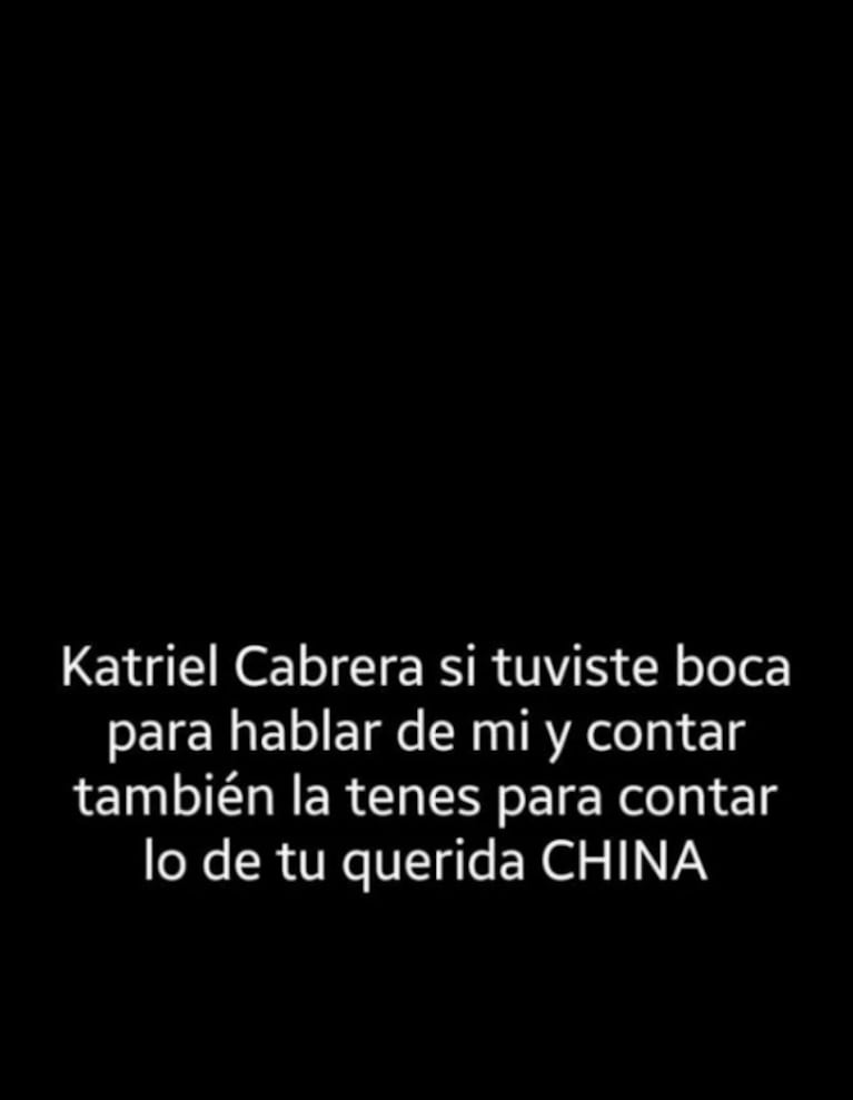 Candelaria Perrots, la modelo que fue vinculada a Rodrigo de Paul, habría lanzado fuertes acusaciones contra China Suárez