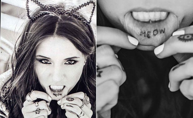 Candelaria Tinelli se animó a un tatuaje muy llamativo (Fotos: Dolores Gortari). 