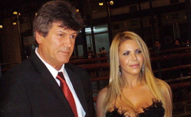 Carina Galucci y Carlín Calvo, en otros tiempos. (Foto: Web)