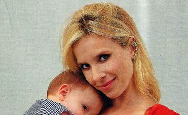 Carla Peterson junto a Gaspar. (Foto: revista Viva